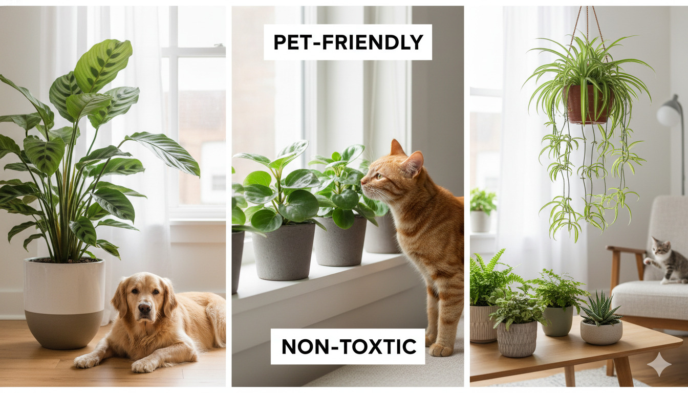 Pet-friendly houseplants safe for animals